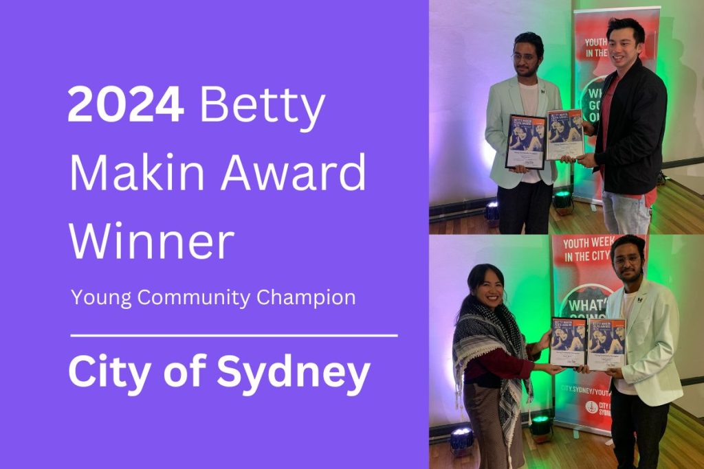 City of Sydney, Betty making award, volunteer, UTS soul