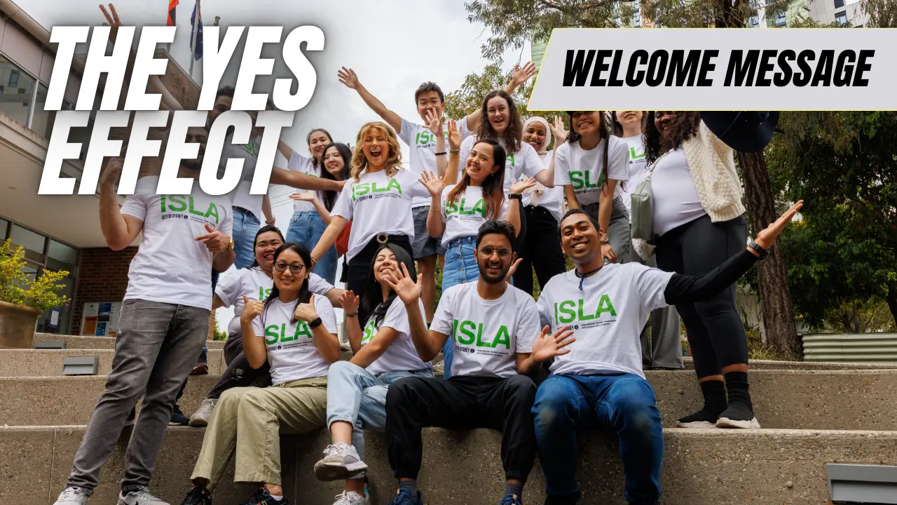 The YES Effect welcome message, YouTube Thumbnail